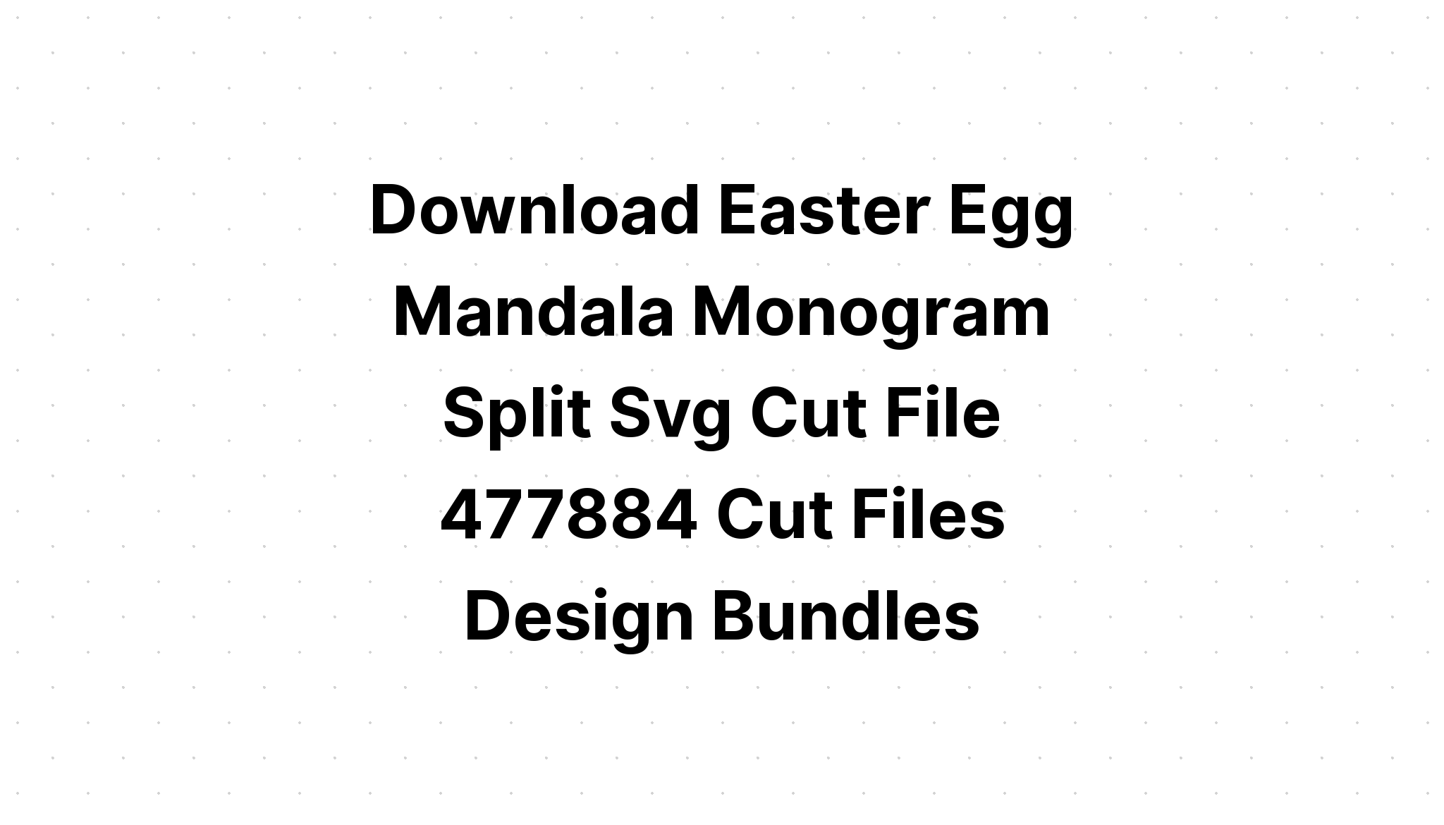 Download Easter Eggs Svg Monogram Cricut Files SVG File